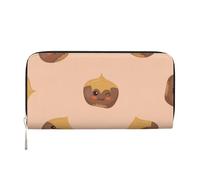 Hnnkloy Hermosas castañas,Carteras de Cuero PU de Gran Capacidad para Hombres y Mujeres.