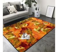 Hnnkloy Hermosas Hojas de otoño, Alfombra Grande Antideslizante para Sala de Estar o Dormitorio, 208 x 148 cm.