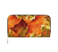 Hnnkloy Hermosas Hojas de otoño,Carteras de Cuero PU de Gran Capacidad para Hombres y Mujeres.