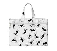 Hnnkloy Hormigas Insectos,Bolsa de lona para documentos con cremallera, bolso de mano, maletín para la escuela y la oficina.