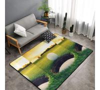 Hnnkloy Hoyo de Pelota de Golf, Alfombra Grande Antideslizante para Sala de Estar o Dormitorio, 150 x 100 cm.