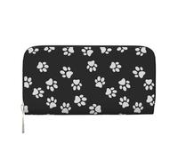 Hnnkloy Huella de Pata de Perro,Carteras de Cuero PU de Gran Capacidad para Hombres y Mujeres.