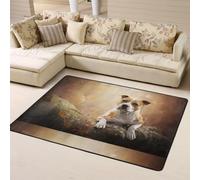 Hnnkloy Impresión de American Staffordshire Terrier, Alfombra Grande Antideslizante para Sala de Estar o Dormitorio, 160 x 120 cm.