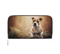 Hnnkloy Impresión del American Staffordshire Terrier,Carteras de Cuero PU de Gran Capacidad para Hombres y Mujeres.