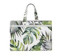 Hnnkloy Jardín tropical,Bolsa de lona para documentos con cremallera, bolso de mano, maletín para la escuela y la oficina.