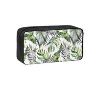 Hnnkloy Jardín Tropical,Estuche de lápices de Gran Capacidad, portátil, para bolígrafos, Bolsa de papelería para la Escuela y la Oficina.