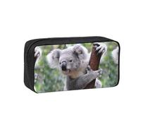 Hnnkloy Koala en la Rama,Estuche de lápices de Gran Capacidad, portátil, para bolígrafos, Bolsa de papelería para la Escuela y la Oficina.