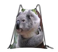 Hnnkloy Koala en una rama,Mochila con cordón unisex, bolsa deportiva para gimnasio, mochila informal para el día a día.