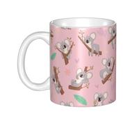 Hnnkloy Koala, un animal salvaje australiano adorable,Taza de cerámica grande para café, ideal para cocina, restaurante, oficina o cafetería, 330 ml.