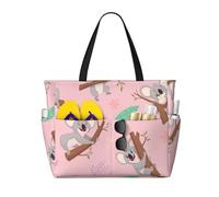 Hnnkloy Koala, un lindo animal salvaje australiano,Bolso de playa de gran capacidad, bolso de hombro de viaje para mujer, bolso de mano impermeable.