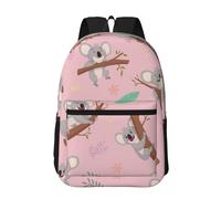 Hnnkloy Koala, un lindo animal salvaje australiano,Mochila informal de 17 pulgadas con bolsillos, resistente al agua, para la escuela.