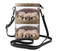 Hnnkloy Labradores Cachorros Golden Retriever,Bolsos para celular para mujer, bolsos pequeños cruzados - Cartera para celular de cuero sintético con ranuras para tarjetas de crédito