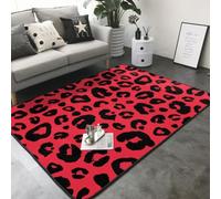 Hnnkloy Leopardo León Tigre Animal Pri, Alfombra Grande Antideslizante para Sala de Estar o Dormitorio, 208 x 148 cm.