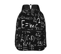 Hnnkloy Ley de fórmula física E=Mc2,Mochila informal de 17 pulgadas con bolsillos, resistente al agua, para la escuela.