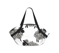 Hnnkloy Lindas ovejas,Esterilla de Camping portátil, Manta de Picnic Plegable Multifuncional Que también Sirve como Bolsa de Camping para Viajes.