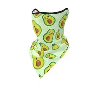 Hnnkloy Lindo estampado de aguacate,Cubrebocas suave, braga de cuello, media máscara, bufanda, mascarilla deportiva