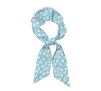 Hnnkloy Lindo estampado de dentista higienista dental en azul, Bufanda de seda sintética para mujer, bufandas de moda para el cuello, pañuelo para el cuello, diadema