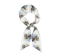Hnnkloy Lindo estampado de mini schnauzer, Bufanda de seda sintética para mujer, bufandas de moda para el cuello, pañuelo para el cuello, diadema