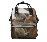 Hnnkloy Lindo koala en un árbol.Mochila de maternidad de gran capacidad, bolso cambiador, mochila de viaje para actividades al aire libre.