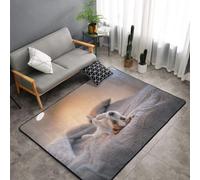 Hnnkloy Lindo Perrito Jack Russell Terrier, Alfombra Grande Antideslizante para Sala de Estar o Dormitorio, 150 x 100 cm.
