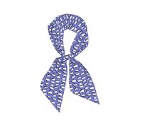 Hnnkloy Lindo pingüino morado, Bufanda de seda sintética para mujer, bufandas de moda para el cuello, diadema versátil