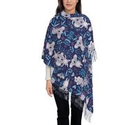 Hnnkloy Lindos koalas, animales australianos,Bufanda grande de cachemira sintética para mujer, chal ligero con borlas, 197 x 72 cm