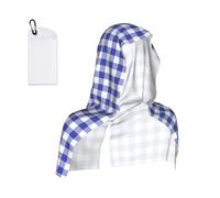 Hnnkloy Lumbar a Cuadros Azul Real, Toalla con Capucha Cool Sensation, Toallas heladas para el Sudor, Ideales para Deportes, Gimnasio, Camping y Correr.