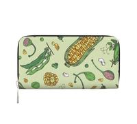 Hnnkloy Maíz Guisantes Frijoles Vaina Alcaparras Vaina,Carteras de Cuero PU de Gran Capacidad para Hombres y Mujeres.