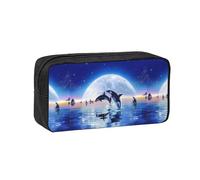 Hnnkloy Manada de orcas,Estuche de lápices de Gran Capacidad, portátil, para bolígrafos, Bolsa de papelería para la Escuela y la Oficina.