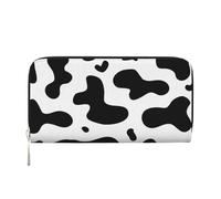 Hnnkloy Manchas de Vaca Huella de Vaca,Carteras de Cuero PU de Gran Capacidad para Hombres y Mujeres.