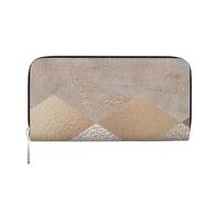 Hnnkloy Mármol Argyle de Cobre y Oro Rosa ruborizado,Carteras de Cuero PU de Gran Capacidad para Hombres y Mujeres.