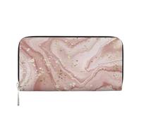 Hnnkloy Mármol líquido con Oro,Carteras de Cuero PU de Gran Capacidad para Hombres y Mujeres.