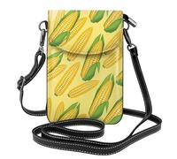 Hnnkloy Mazorcas de maíz frescas y maduras,Bolsos para celular para mujer, bolsos pequeños cruzados - Cartera para celular de cuero sintético con ranuras para tarjetas de crédito