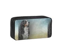 Hnnkloy Mi Perro de montaña bernés de Todos los días,Estuche de lápices de Gran Capacidad, portátil, para bolígrafos, Bolsa de papelería para la Escuela y la Oficina.