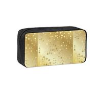 Hnnkloy Muchas Estrellas Doradas sin Costuras,Estuche de lápices de Gran Capacidad, portátil, para bolígrafos, Bolsa de papelería para la Escuela y la Oficina.