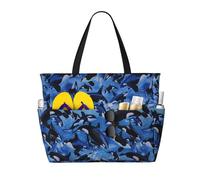 Hnnkloy Orcas Orcas Mar,Bolso de playa de gran capacidad, bolso de hombro de viaje para mujer, bolso de mano impermeable.