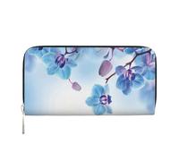 Hnnkloy Orquídeas Flores Naturales,Carteras de Cuero PU de Gran Capacidad para Hombres y Mujeres.