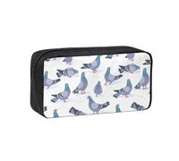 Hnnkloy Palomas azuladas,Estuche de lápices de Gran Capacidad, portátil, para bolígrafos, Bolsa de papelería para la Escuela y la Oficina.