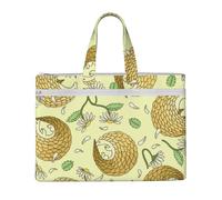 Hnnkloy Pangolines y margaritas,Bolsa de lona para documentos con cremallera, bolso de mano, maletín para la escuela y la oficina.