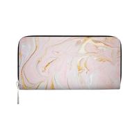 Hnnkloy Pastel Marmoleado Ajustado,Carteras de Cuero PU de Gran Capacidad para Hombres y Mujeres.