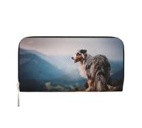Hnnkloy Pastor Australiano de montaña, Mascotas australianas, Perros,Carteras de Cuero PU de Gran Capacidad para Hombres y Mujeres.