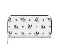 Hnnkloy Pata de Bulldog francés,Carteras de Cuero PU de Gran Capacidad para Hombres y Mujeres.