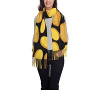 Hnnkloy Patata vegetal,Bufanda de cachemira sintética para mujer, chal ligero con borlas, 197 x 72 cm