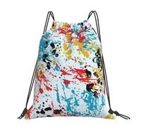 Hnnkloy Patrón abstracto de salpicaduras de tinta,Mochila con cordón unisex, bolsa deportiva para gimnasio, mochila informal para el día a día.