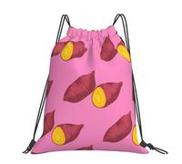 Hnnkloy Patrón de batata,Mochila con cordón unisex, bolsa deportiva para gimnasio, mochila informal para el día a día.
