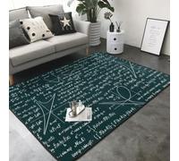 Hnnkloy Patrón de fórmulas matemáticas escritas a Mano, Alfombra Grande Antideslizante para Sala de Estar o Dormitorio, 208 x 148 cm.