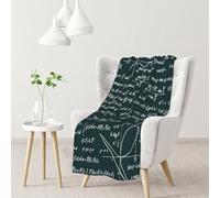Hnnkloy Patrón de fórmulas matemáticas escritas a Mano,Manta Suave para sofá Cama, cálida, antipilling, de Franela Afelpada, 76 x 102 cm.