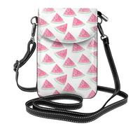 Hnnkloy Patrón de frutas de sandías,Bolsos para celular para mujer, bolsos pequeños cruzados - Cartera para celular de cuero sintético con ranuras para tarjetas de crédito