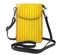 Hnnkloy Patrón de mazorcas de maíz frescas y maduras,Bolsos para celular para mujer, bolsos pequeños cruzados - Cartera para celular de cuero sintético con ranuras para tarjetas de crédito