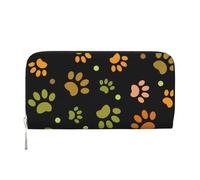 Hnnkloy Patrón de Pata de Perro,Carteras de Cuero PU de Gran Capacidad para Hombres y Mujeres.
